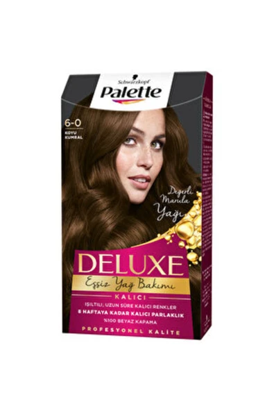 Palette ( 2 ADET ) Palette Deluxe Saç Boyası 6-0 Koyu Kumral