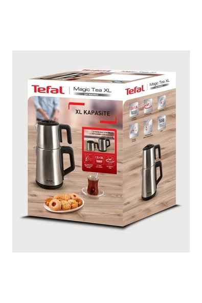 TEFAL BJ561ATR Magic Tea XL Çay Makinesi Gümüş - 2