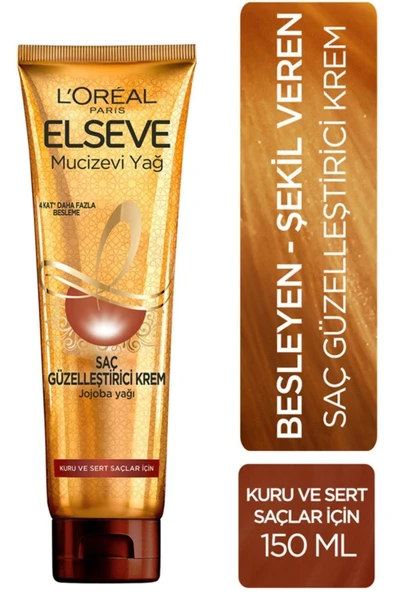 ELSEVE L'ORÉAL PARİS MİRACULOUS OİL HAİR BEAUTİFYİNG BRİGHTENİNG CREAM 150 ML CHARMS1265