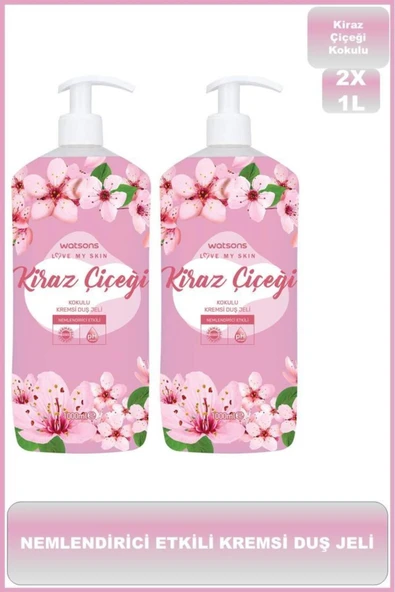Watsons Ciltleri Canlandıran,Her Duşta Yenilenme Hissi Sağlayan Kremsi Duj Jeli-Kiraz Çiçeği 2 Adet MUCİZE2