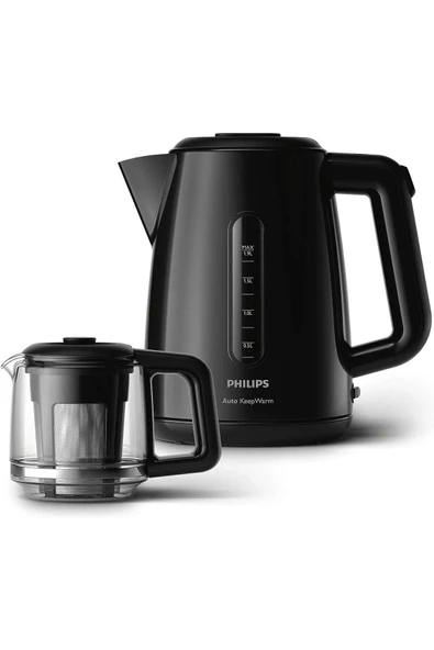 Philips HD7301/00 Çay Makinesi, 1.9 L Kapasite, 360º Döner Taban, Kablo Sarıcı, Siyah - 2