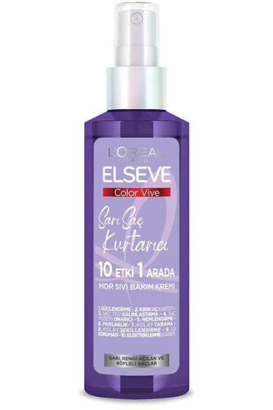ELSEVE Mor Sıvı Sarı Saç Bakım Kremi 150 Ml