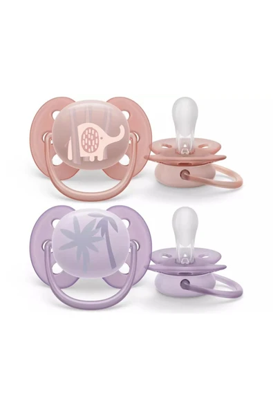 Philips Ultra Soft Yumuşak 2li Emzik 0-6 Ay - Kız Scf091/09 - 2