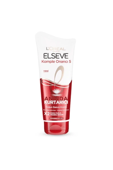 L'Oreal Paris Elseve Komple Onarıcı 5 Anında Kurtarıcı Yoğun Bakım Kremi 180ml - 1