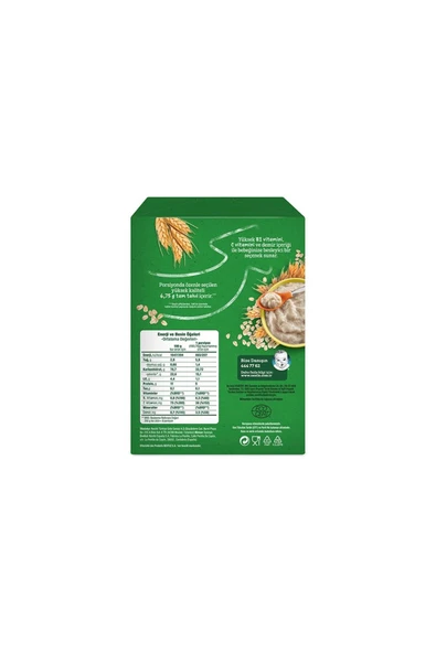 GERBER Organik Yulaflı Buğdaylı Kaşık Maması 200G - 2
