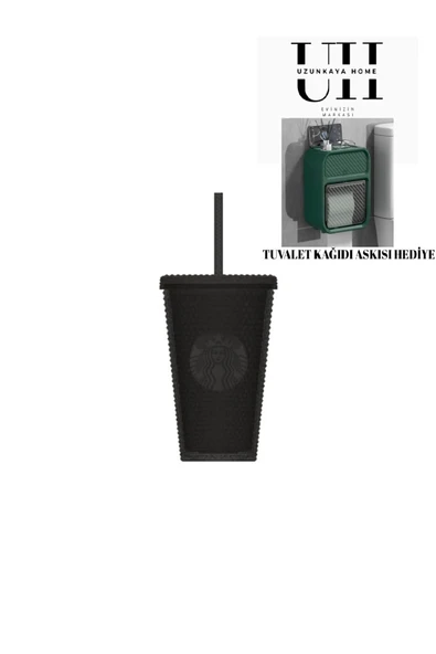 Starbucks Starbucks® Plastik Soğuk Içecek Bardağı - Siyah - 473 ml -Hediyeli