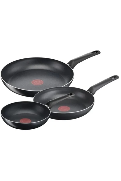TEFAL Titanyum 1x SIMPLECOOK 3 lü Tava Seti 20/24/28 Cm TİTANYUM 1X SIMPLECOOK ÜÇLÜ TAVA SETİ