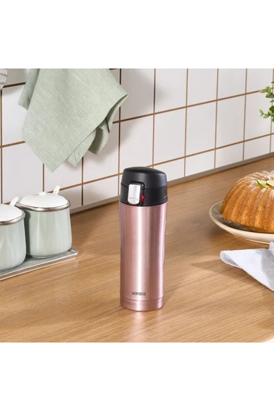 Karaca Çelik Sızdırmaz Termos 450 ml Rose Gold - 3