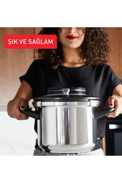 TEFAL Clipso+ Chef Düdüklü Tencere 6 Lt - 6