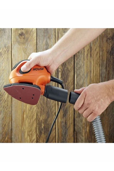 Black&Decker 55w Mouse Çok Amaçlı Zımpara- 6 Adet Zımpara Kağıdı Hediye - 5