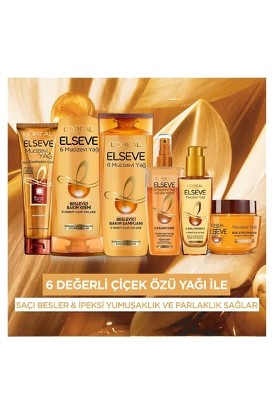 ELSEVE 6 Mucizevi Yağ Saç Bakım Maskesi 300 Ml - 5