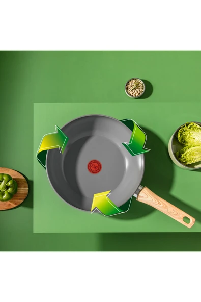 TEFAL Ceramic Renew Wok Tava 28 cm - 6