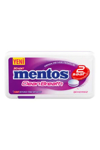 Mentos ( 2 ADET ) Mentos 2 Saat Temiz Nefes Orman Meyvesi Ferahlığı 21 Gr
