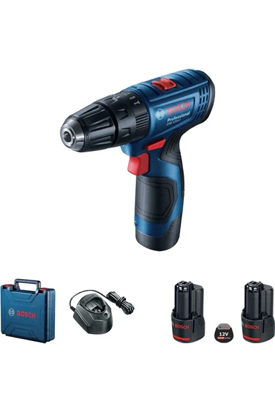 Bosch Gsb 120-li 12v 2.0 Ah Çift Akülü Darbeli Delme Vidalama + 23 Parça Seti Hediyeli - 2