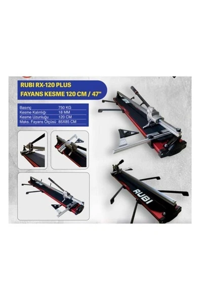 Rubi Rubı Rx 1200 Seramik Kesme Makinası 120 cm Yeni Model - 3