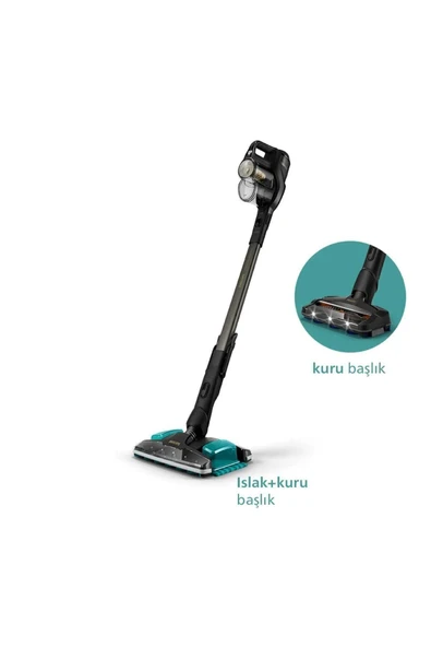 Philips Speedpro Max Aqua Plus Kablosuz Dikey Süpürge, Aqua Başlık, Led Başlık XC8349 - 3