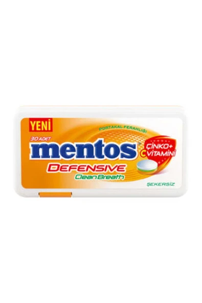 Mentos ( 2 ADET ) Mentos Defansif Temiz Nefes Tablet Şeker 21 Gr