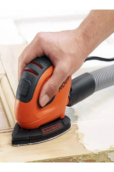 Black&Decker 55w Mouse Çok Amaçlı Zımpara- 6 Adet Zımpara Kağıdı Hediye - 3