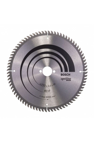 Bosch Optiline Wood 250*30 Mm 80 Diş Daire Testere Bıçağı - 2