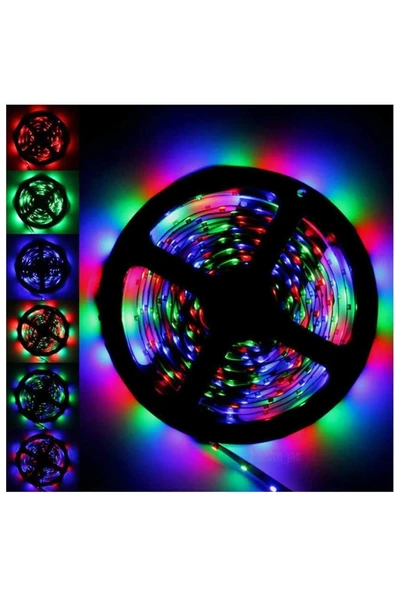 Demiray Rgb Şerit Led İç Ve Dış Mekan 5 M Kumandalı Set Tak Çalıştır 16 Renk 24 Tuşlu Kumanda Adapt - 2