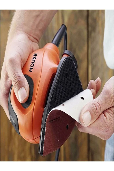 Black&Decker 55w Mouse Çok Amaçlı Zımpara- 6 Adet Zımpara Kağıdı Hediye - 4