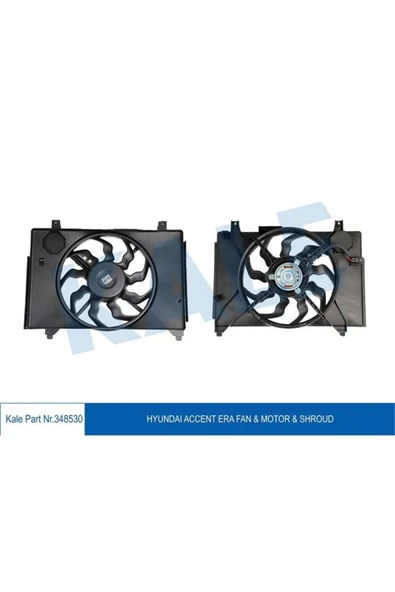 Kale 348530 253801e300 Fan Motoru-(davlumbazlı)-(hyundaı: Accent Era "1.5 Crdı" 05 "klımasız" ) - 1