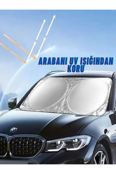 UZUNKAYA AUTO Araba Ön Cam Güneşlik Araba Cam Güneşliği Otomobil Güneşlikleri Araç Gölgelik Oto İçi - 4