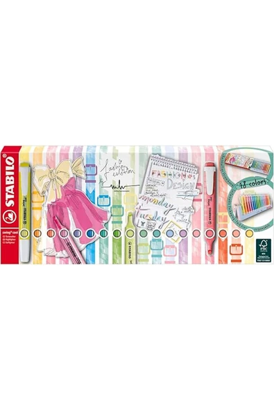 Stabilo - İşaretleme Kalemi - swing cool - 8 Neon, 10 Pastel