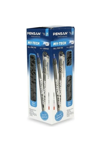 Pensan Tükenmez 0.7 Mavi 25 Li