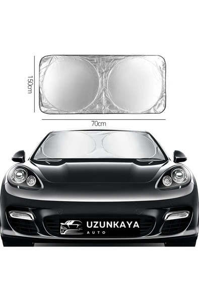UZUNKAYA AUTO Araba Ön Cam Güneşlik Araba Cam Güneşliği Otomobil Güneşlikleri Araç Gölgelik Oto İçi - 2
