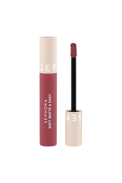 SEPHORA COLLECTION Soft Matte & Easy - Pürüzsüzleştirici Mat Ruj