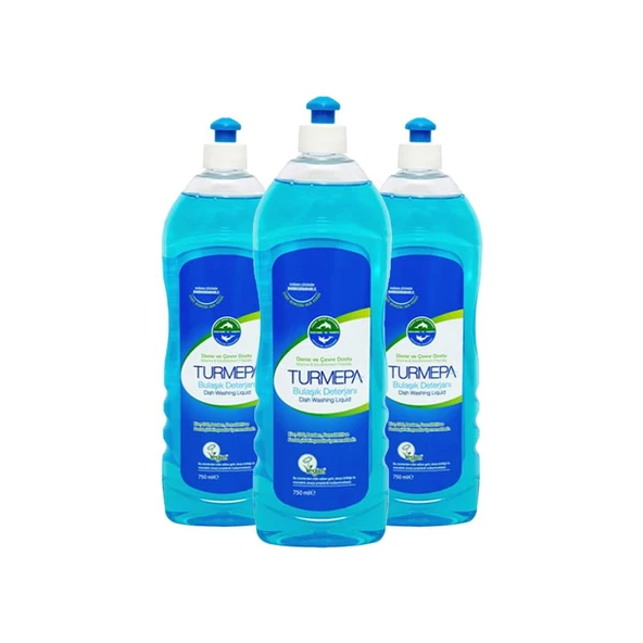 Turmepa Elde Yıkama Bulaşık Deterjanı 750 ml x 3 ürün görseli
