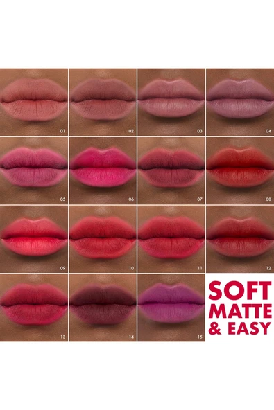 SEPHORA COLLECTION Soft Matte & Easy - Pürüzsüzleştirici Mat Ruj - 4