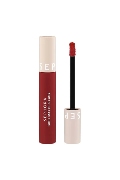 SEPHORA COLLECTION Soft Matte & Easy - Pürüzsüzleştirici Mat Ruj