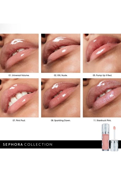 SEPHORA Outrageous Plumping Lip Gloss - 3'lü Paket - 5