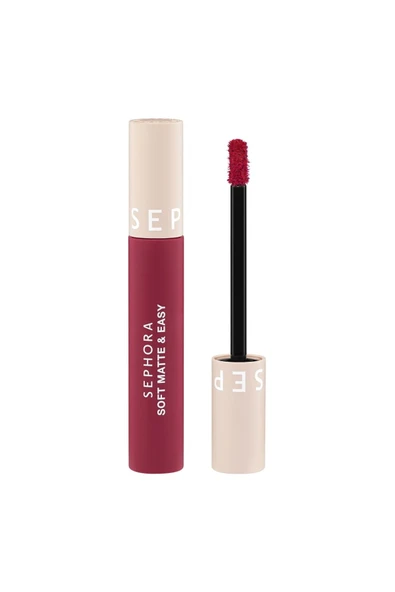 SEPHORA COLLECTION Soft Matte & Easy - Pürüzsüzleştirici Mat Ruj