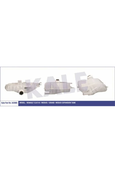 Kale 343985 OTO Radyatör  Radyatör Yedek Su Deposu CLIO III Kapaklı ürün görseli