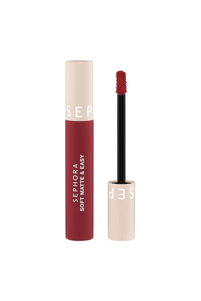 SEPHORA COLLECTION Soft Matte & Easy - Pürüzsüzleştirici Mat Ruj