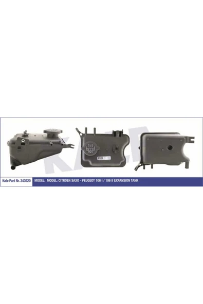 Kale 343920 OTO Radyatör  Radyatör Yedek Su Deposu 106 I II / Saxo ürün görseli