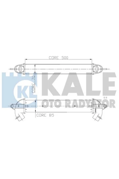 Kale 010CAC010 OTO Radyatör 0 Turbo Radyatörü Doblo 01- 1.3 Jtd 1.9 Jtd Al / Al Sıstem 500X70X85