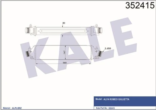 Kale 352415 İntercooler Gıulıetta 2.0 Jtdm 10   50514486
