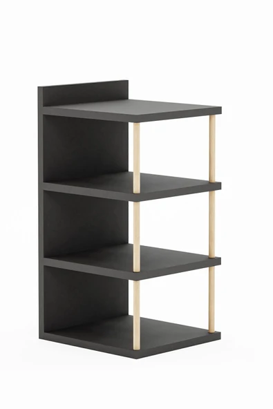 interGO Çok Amaçlı 4 Raflı Ayakkabılık, Banyo, Mutfak Düzenleyici Organizer - 4