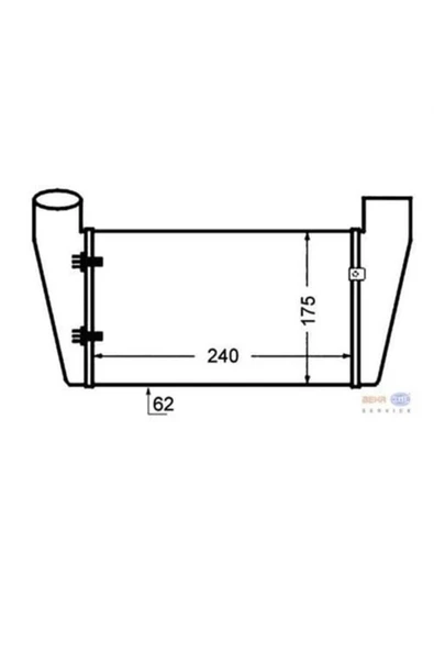 Mahle CI130000S KNECHT  Turbo Radyatörü (Intercooler) 96-01 Passat-A4-A6 1.9TDI ürün görseli 1