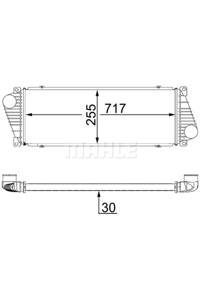 Mahle CI18000S KNECHT  Turbo Radyatörü Intercooler -06 Lt35-Lt46-Sprinter