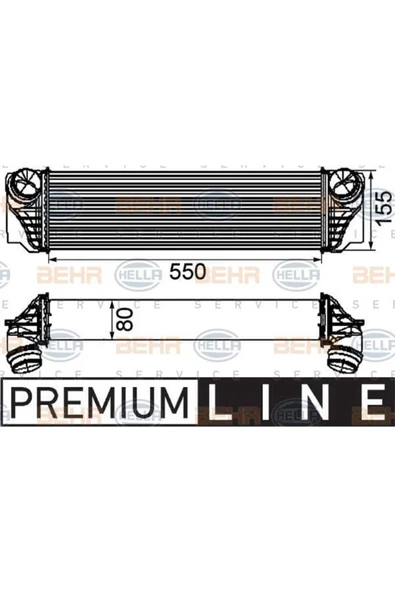 Mahle 8ML376746411 BEHR 8ML376746-411 Turbo Radyatörü Bmw F07 530D Xdrive 09- F10 525D 530D 10- F11 520D 525D 530D 10-