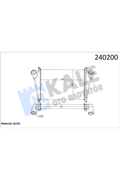 Kale 000CAC030 OTO Radyatör 000 Turbo Radyatörü Isuzu Isuzu Kamyon 7.5T Al Brz