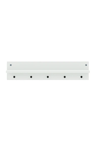 interGO Modern Duvar Askısı Portmanto Askılık Vestiyer Beyaz - 6