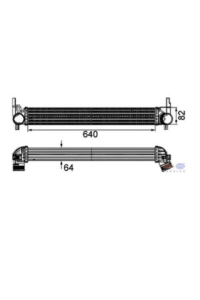 Mahle CI165000P Cı165000p Turbo Radyatörü Intercooler 10- Polo Ibiza 1.2tdı-1.4tdı-1.6tdı