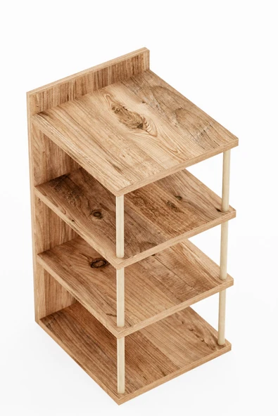 interGO Çok Amaçlı 4 Raflı Ayakkabılık, Banyo, Mutfak Düzenleyici Organizer - 5