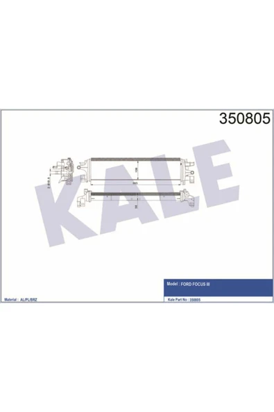 Kale 350805  İNTERCOOLER AL/PL/BRZ FORD FOCUS III